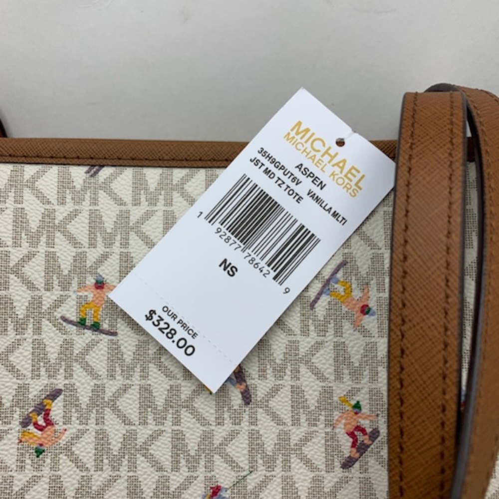 Michael Kors Aspen Tote, Vanilla - Picture 3 of 3